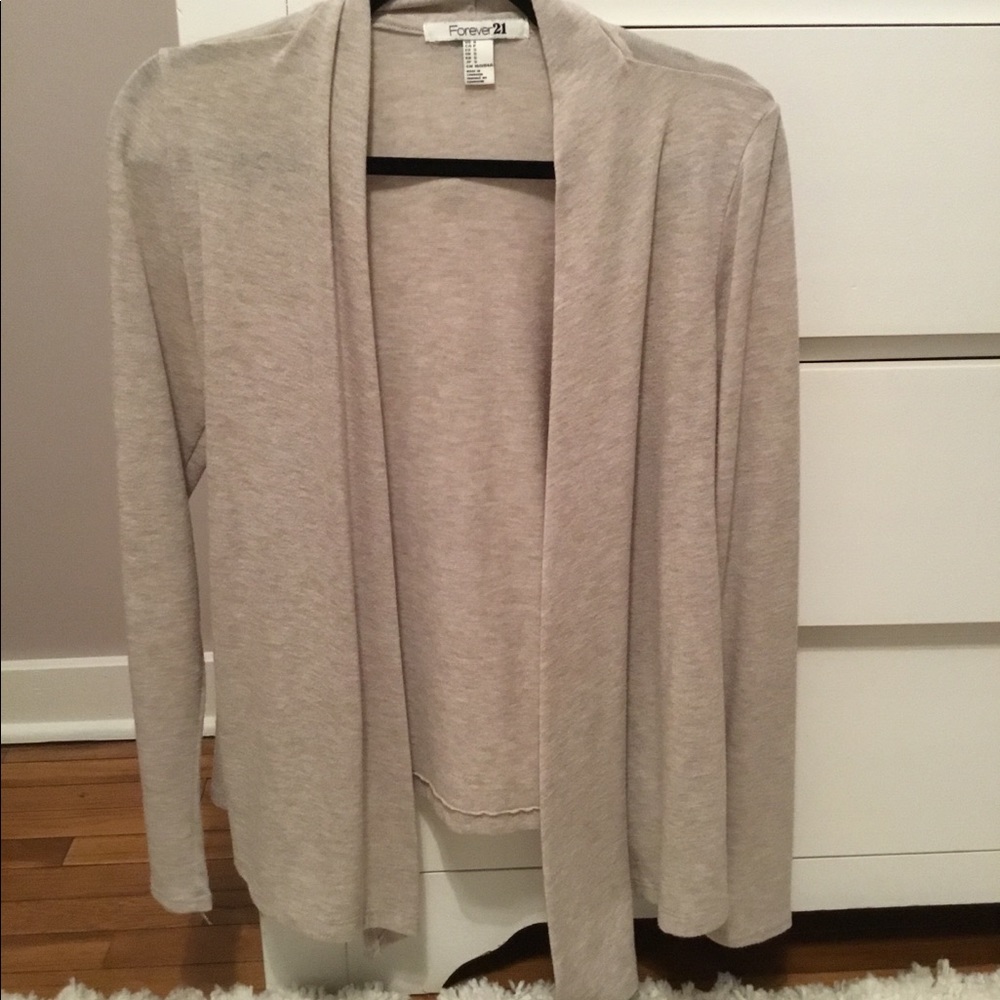 Tan cardigan